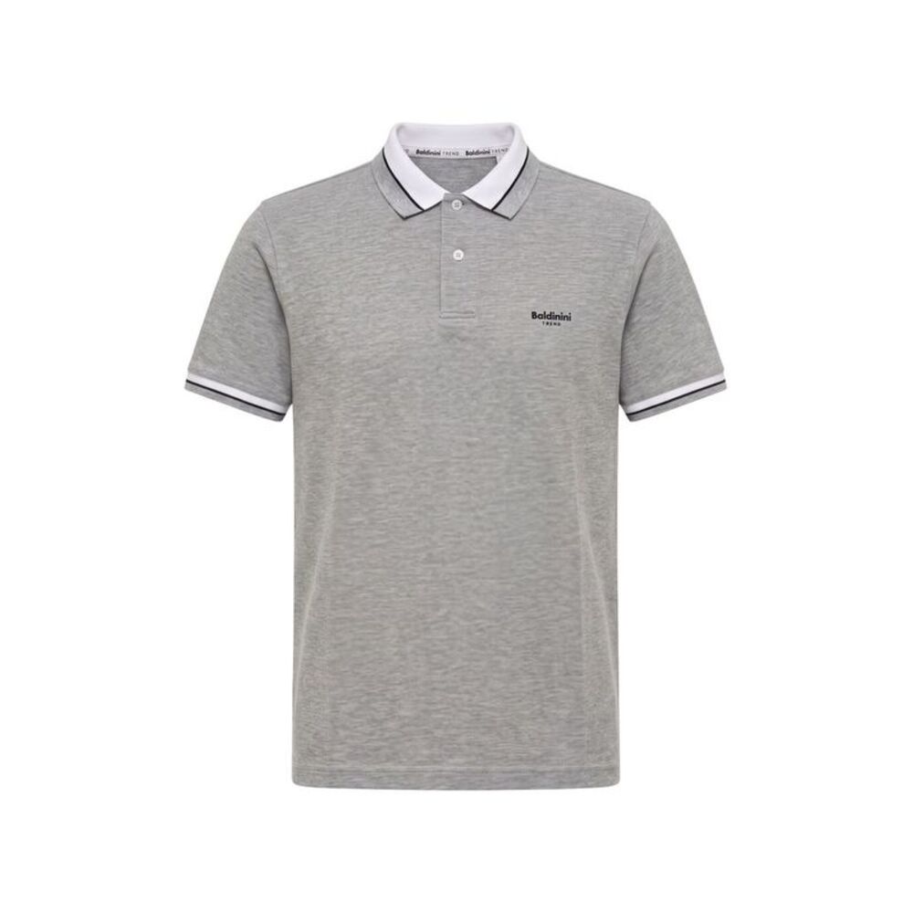 Baldinini Trend Grey Cotton Men Men's Polo